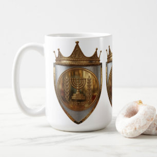 Caneca De Café Seguidor Rayel Hebreu Cume Dourado