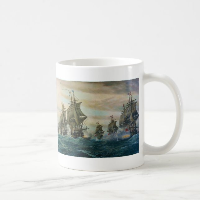 Caneca De Café Segunda batalha dos cabos de Virgínia (Direita)