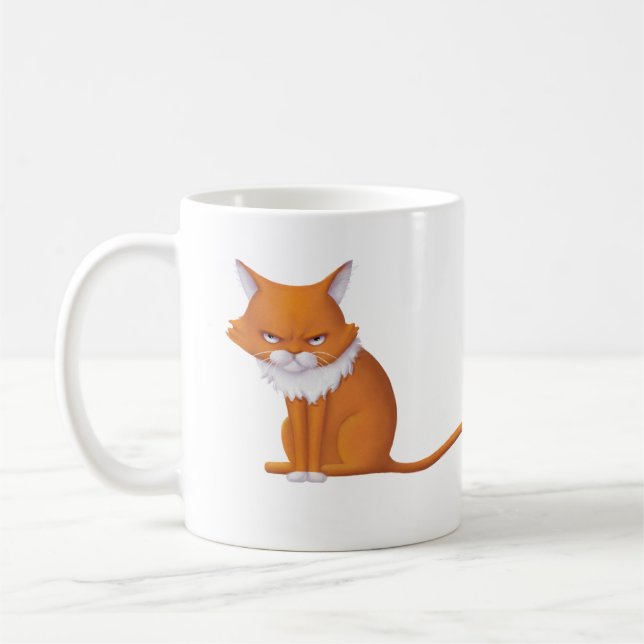 Caneca De Café Segunda-feira Manhã Gato Face (Esquerda)