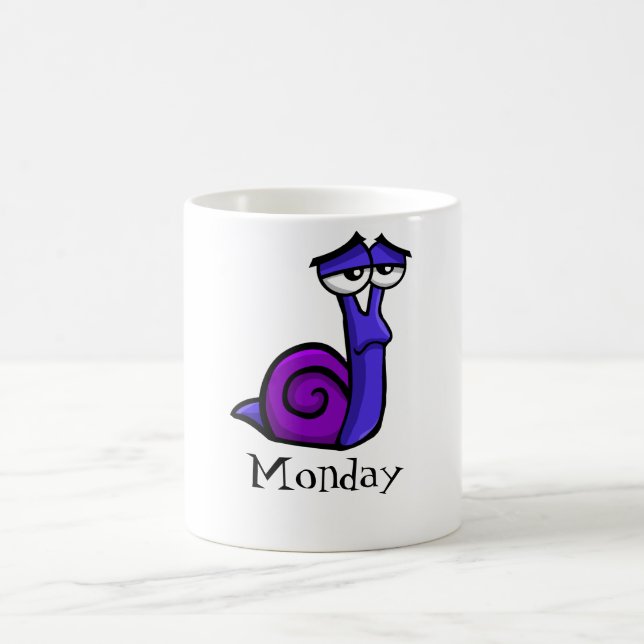 Caneca De Café Segunda-feira Sad Snail (Centro)