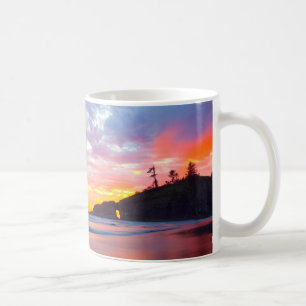 Caneca De Café Segunda Praia ao pôr do sol, Washington
