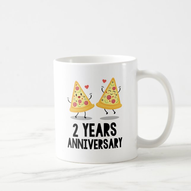 Caneca De Café segundo Aniversário 2 Anos (Direita)