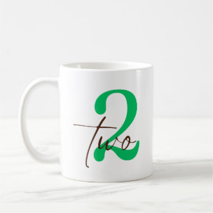 Caneca De Café Segundo aniversário de 2 anos com personalização