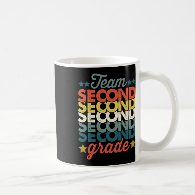 Caneca De Café Segundo De Equipe De Segundo Ano De Volta Às Crian (Direita)