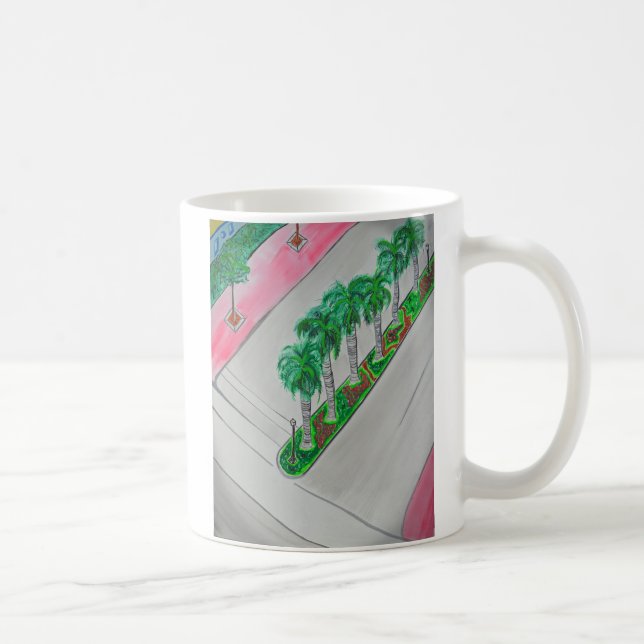 Caneca De Café ~segundo e Washington Ave.~ Miami South Beach MUG! (Direita)