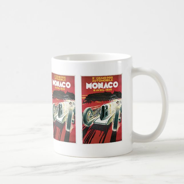 Caneca De Café segundo Grande Prêmio Automobile de Mônaco (Direita)