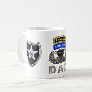 Caneca De Café segundo Infantry Division Ranger Pai