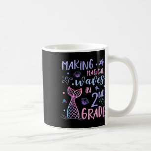 Caneca De Café segundo Para Meninas Sereia Fresca De Volta À Esco