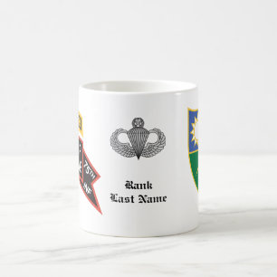 Caneca De Café segundo Ranger Battalion antigo style scroll com t