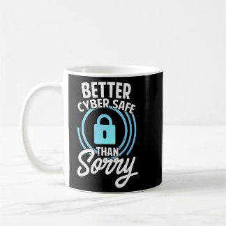 Caneca De Café Segurança cibernética Hackeando TI melhor com segu