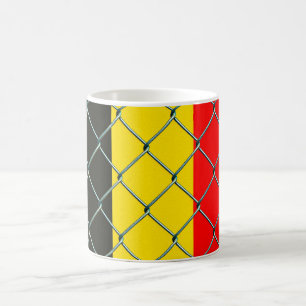 Caneca De Café Segurança da Bandeira da Bélgica 