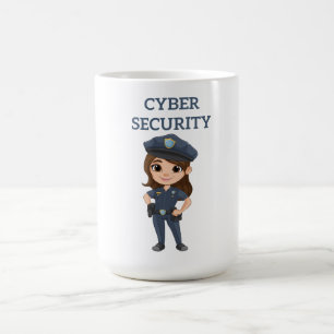 Caneca De Café Segurança de TI: Digital Defender