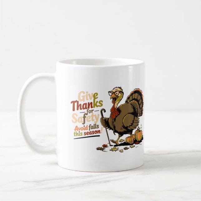 Caneca De Café Segurança na Turquia - Obrigados (Esquerda)