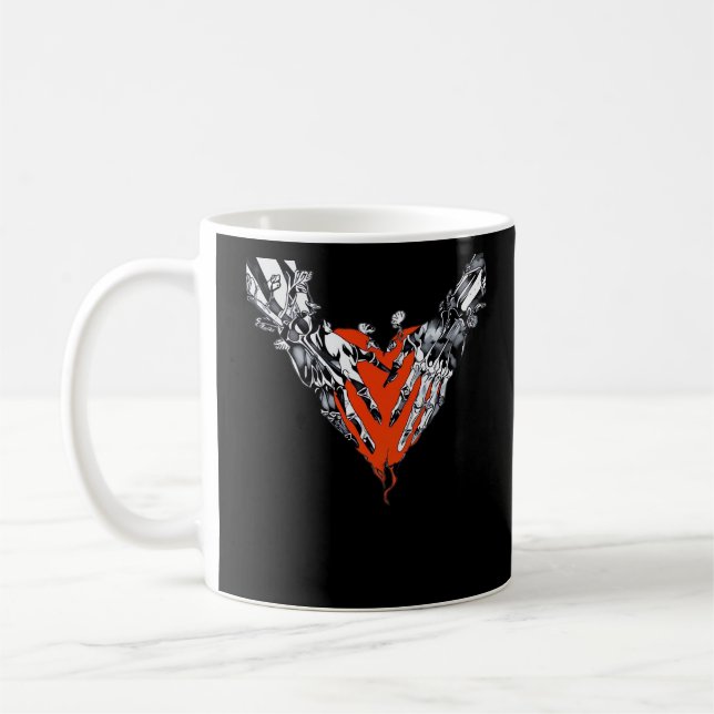Caneca De Café Segurando Cardíaco Clássico (Esquerda)