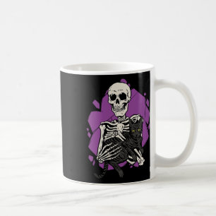Caneca De Café Segurando Um Gato Preto Preguiçoso O Figurino Do H