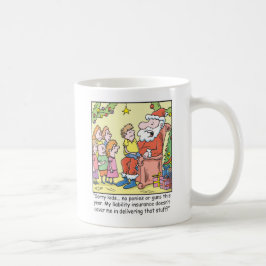 Caneca De Café Seguro dos desenhos animados do Natal para Papai