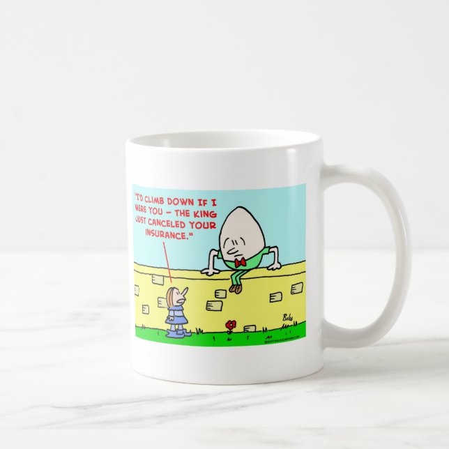Caneca De Café seguro dumpty humpty (Direita)