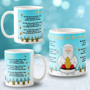Caneca De Café Seis Dias de Bee-Mas Feliz Natal para um Incrível