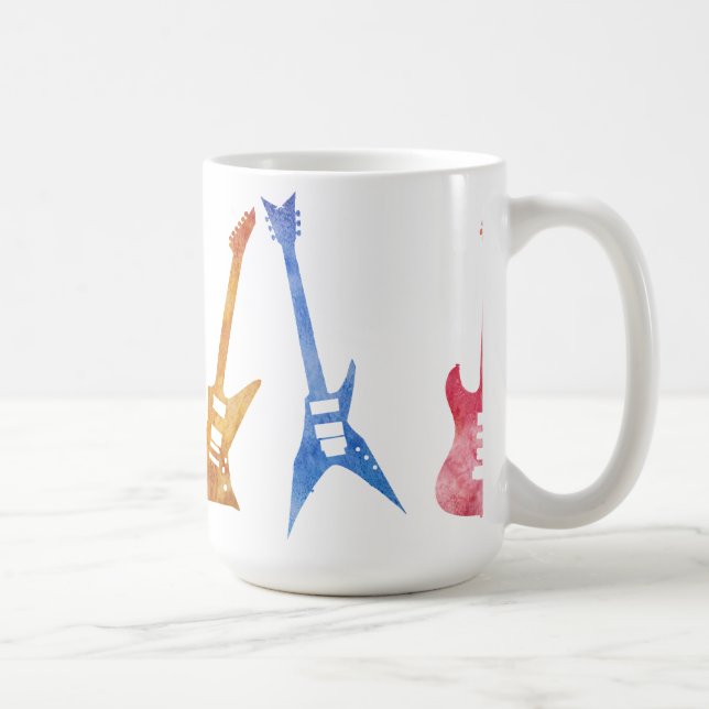 Caneca De Café Seis guitarra positivamente elétricas (Direita)