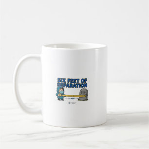 Caneca De Café SEIS PÉS DE SEPARAÇÃO — Funeralista Engraçado