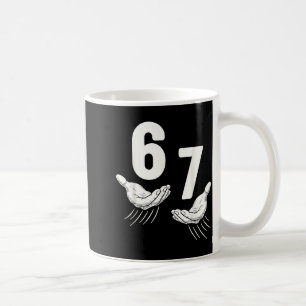Caneca De Café Seis Sete 67 6 7 Crianças 67 Meninos Jovens 6-7 Me