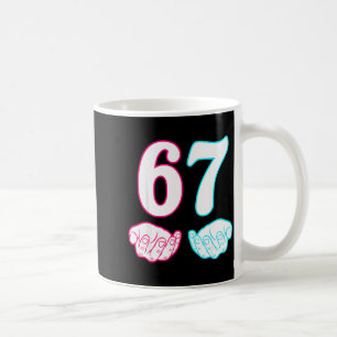 Caneca De Café Seis Sete 67 6 7 Crianças 67 N Meninos 6-7 Meme Mã