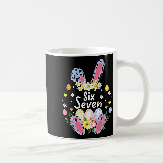 Caneca De Café Seis sete 67 meme 6 7 coelho leopardo crianças eng (Direita)