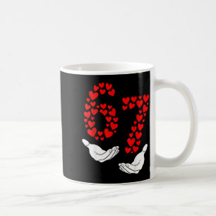 Caneca De Café Seis Sete 67 Meme Corações do Dia dos Namorados 