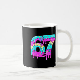 Caneca De Café Seis Sete 67 Meme Gotejante Número 67 Sorvete