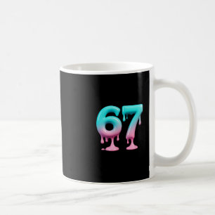Caneca De Café Seis Sete 67 Meme Para Crianças e Adultos da Geraç