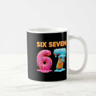 Caneca De Café Seis Sete 67 Número Meme Sorvete Gota Geração Alfa