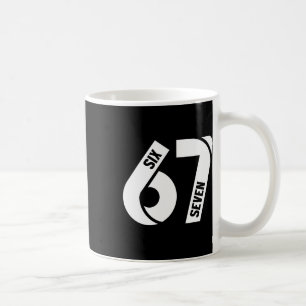 Caneca De Café Seis Sete 6 7 Meme Número Divertido 67 Vamos Lá Se