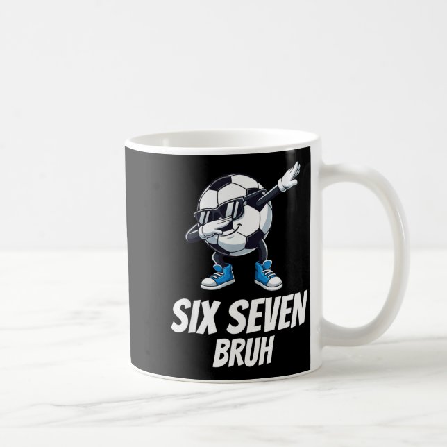 Caneca De Café Seis Sete Bruh Rotação Cerebral Geração Alpha Dabb (Direita)