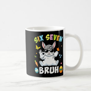Caneca De Café Seis sete coelho da páscoa com óculos de sol crian