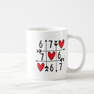 Caneca De Café Seis Sete Gamer 67 Dia dos Namorados 6 7 Engraçado