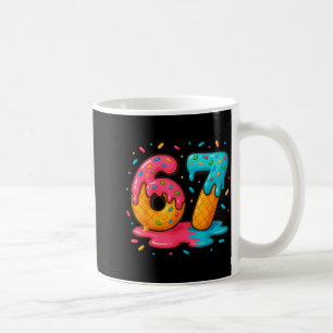 Caneca De Café Seis Sete Sorvete Pingando Meme Legal 67 Número Di