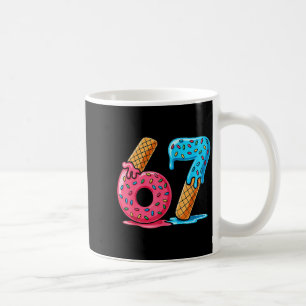Caneca De Café Seis Sete Sorvete Pingando Meme Legal 67 Número Di