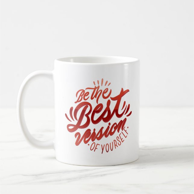 Caneca De Café seja a melhor versão de si mesmo (Esquerda)