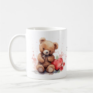 Caneca De Café Seja A Minha Namorados, Teddy Bear Coffee