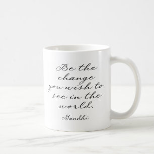 Caneca De Café Seja a mudança que você deseja ver