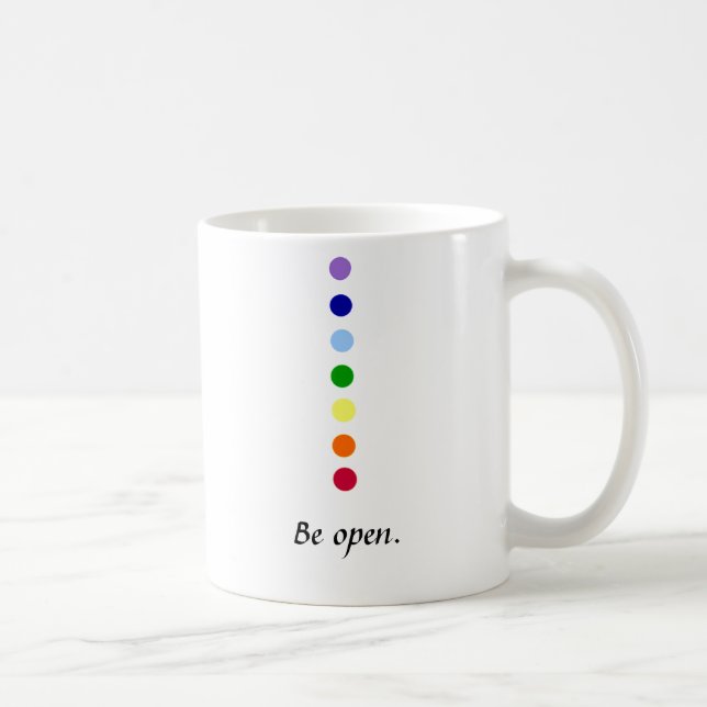 Caneca De Café Seja aberto - Chakra Mug (Direita)