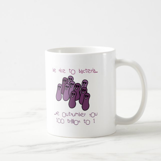 Caneca De Café Seja agradável às bactérias (Direita)