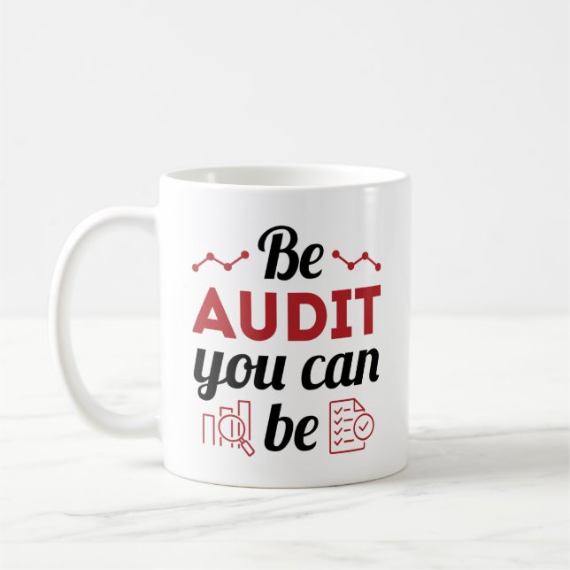 Caneca De Café Seja Auditora Você Pode Ser Um Funcionarios De Aud (Esquerda)