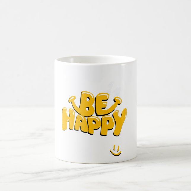 Caneca De Café Seja feliz (Centro)