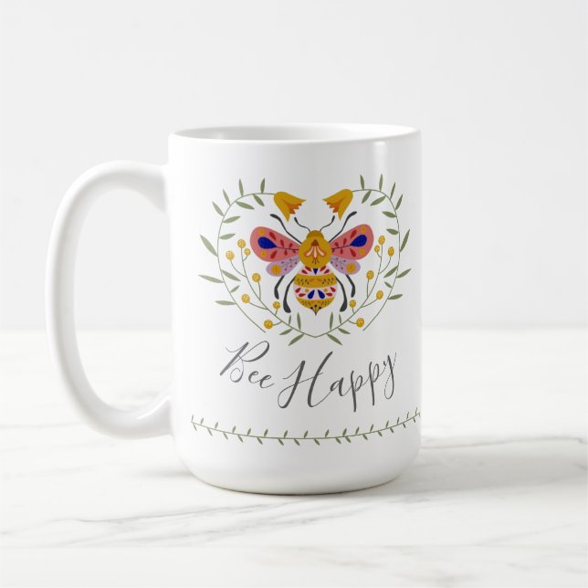 Caneca De Café Seja Feliz (Esquerda)