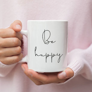 Caneca De Café Seja feliz