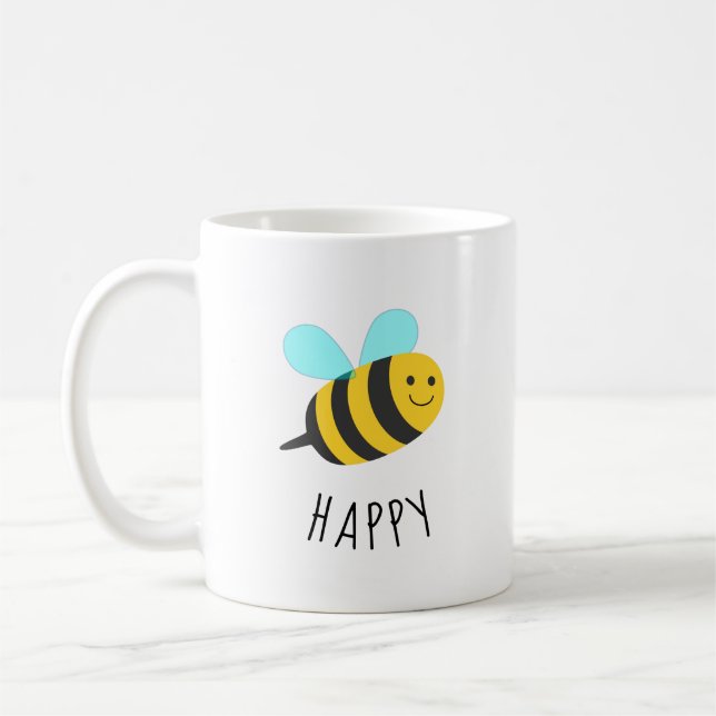 Caneca De Café Seja feliz (Esquerda)