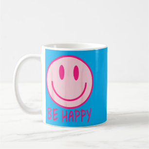 Caneca De Café Seja Feliz Anos 70 80 nk Rosto Sorridente Feliz