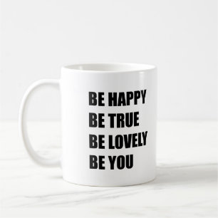 Caneca De Café Seja feliz, seja adorável