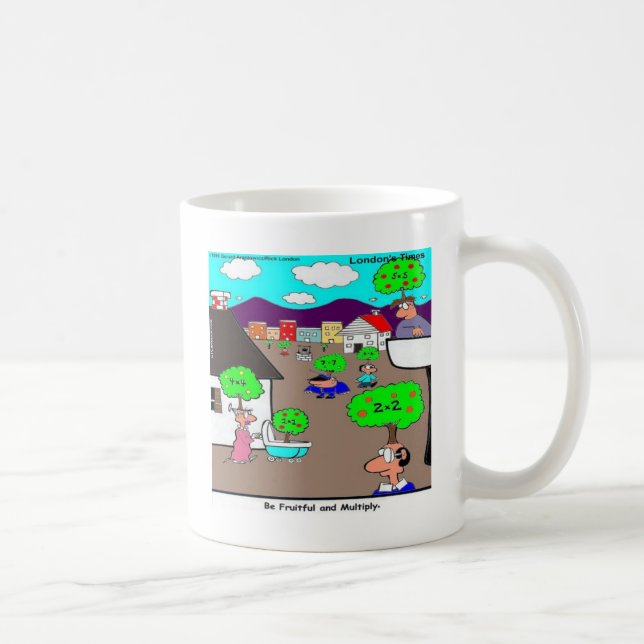 Caneca De Café Seja Frutífero e Multiplamente Engraçado (Direita)